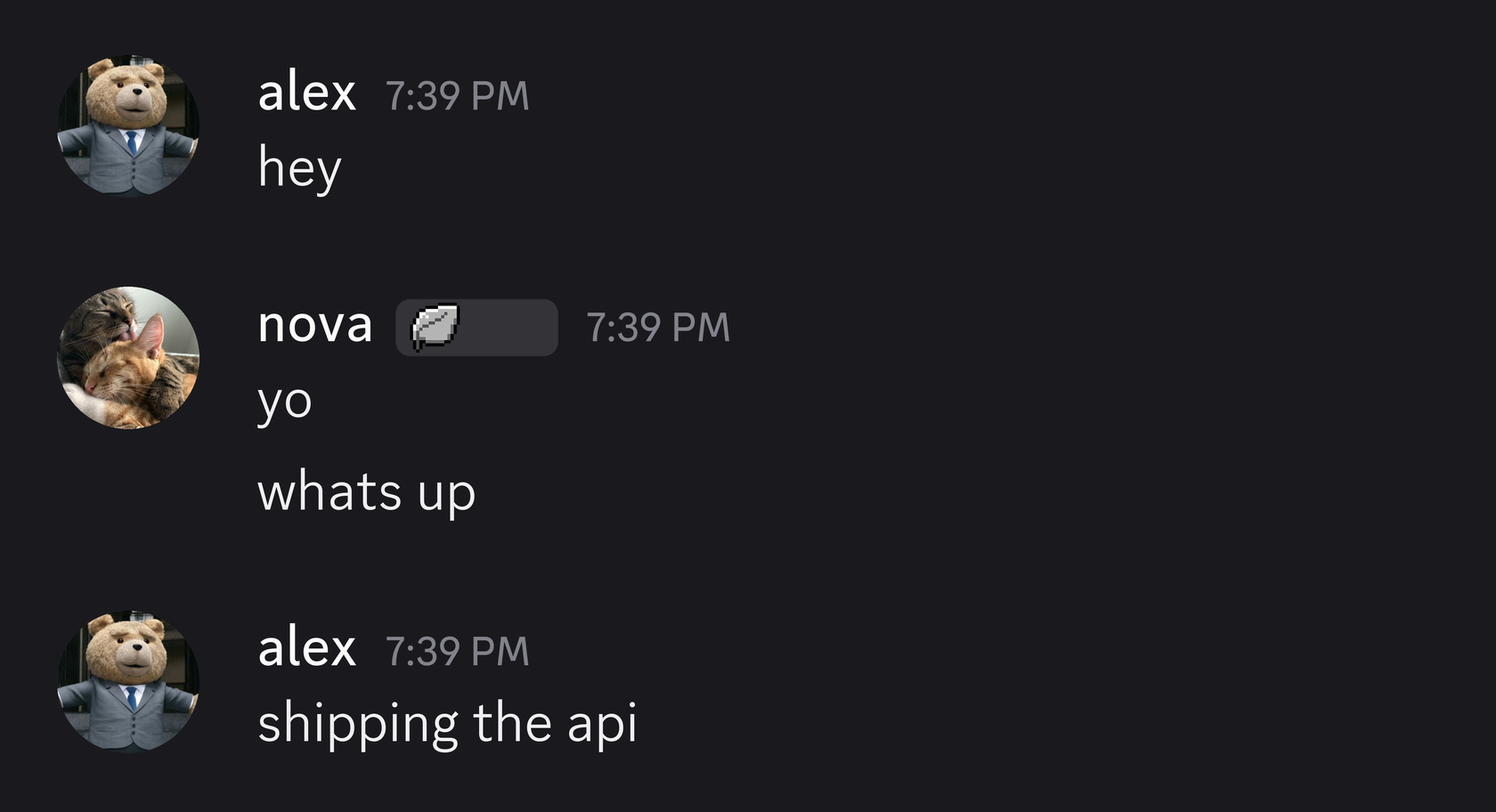 Conversation example